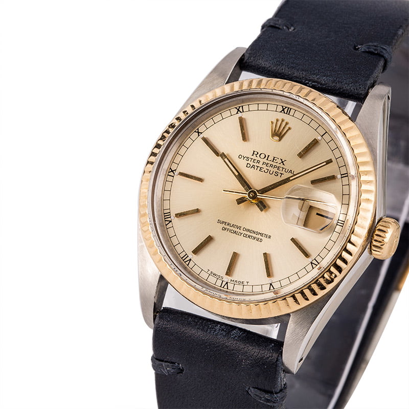 Pre-Owned Rolex Datejust 16013 Champagne Dial Watch T