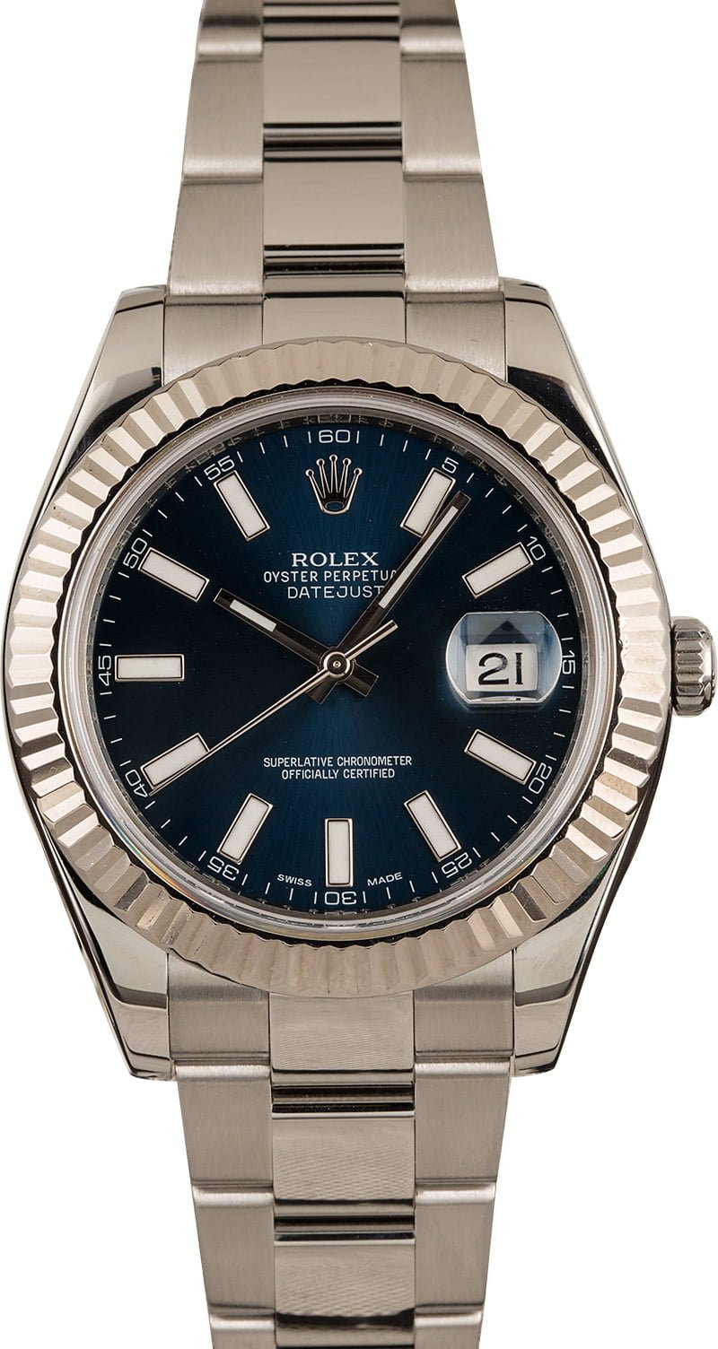 Rolex 41MM Datejust 116334 Blue