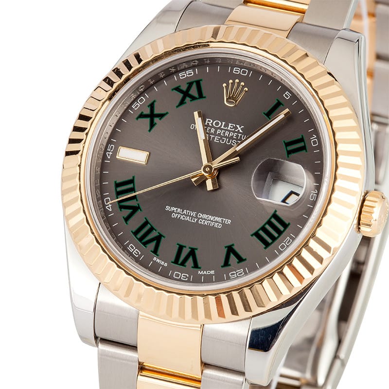 rolex datejust 41mm two tone