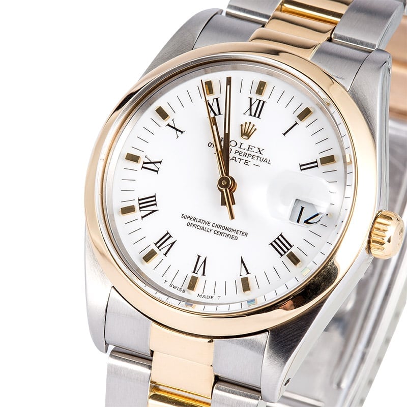 rolex oyster perpetual 2 tone