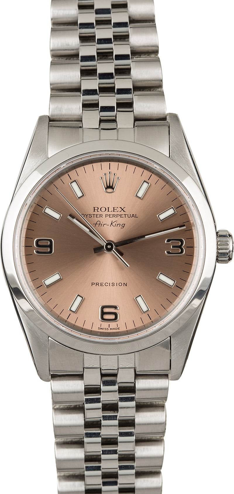 rolex air king salmon dial