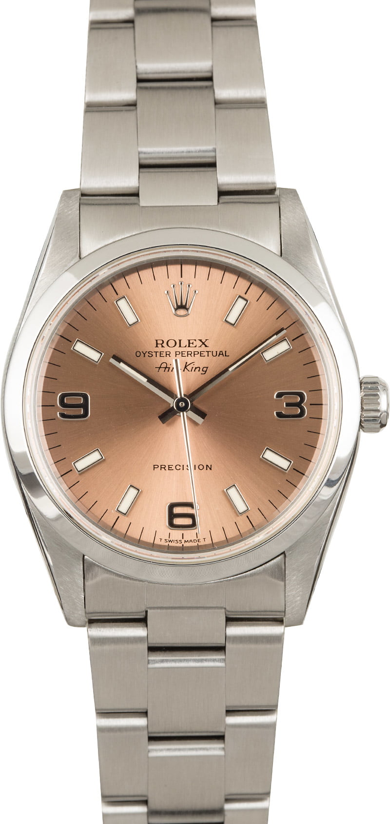 rolex air king salmon dial