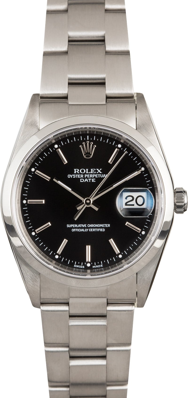 Black Dial Rolex Date 15200 Steel Oyster
