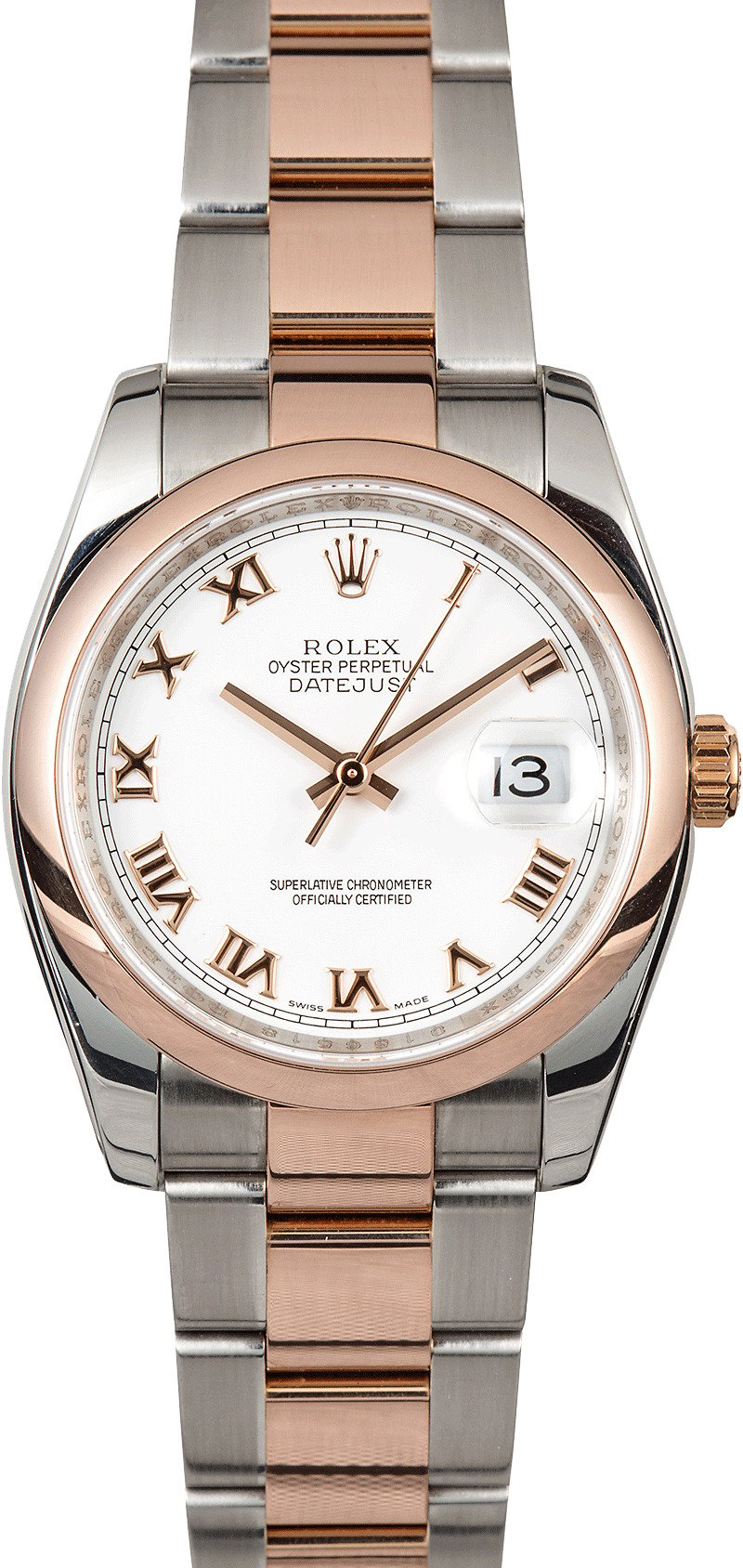 rose gold rolex two tone