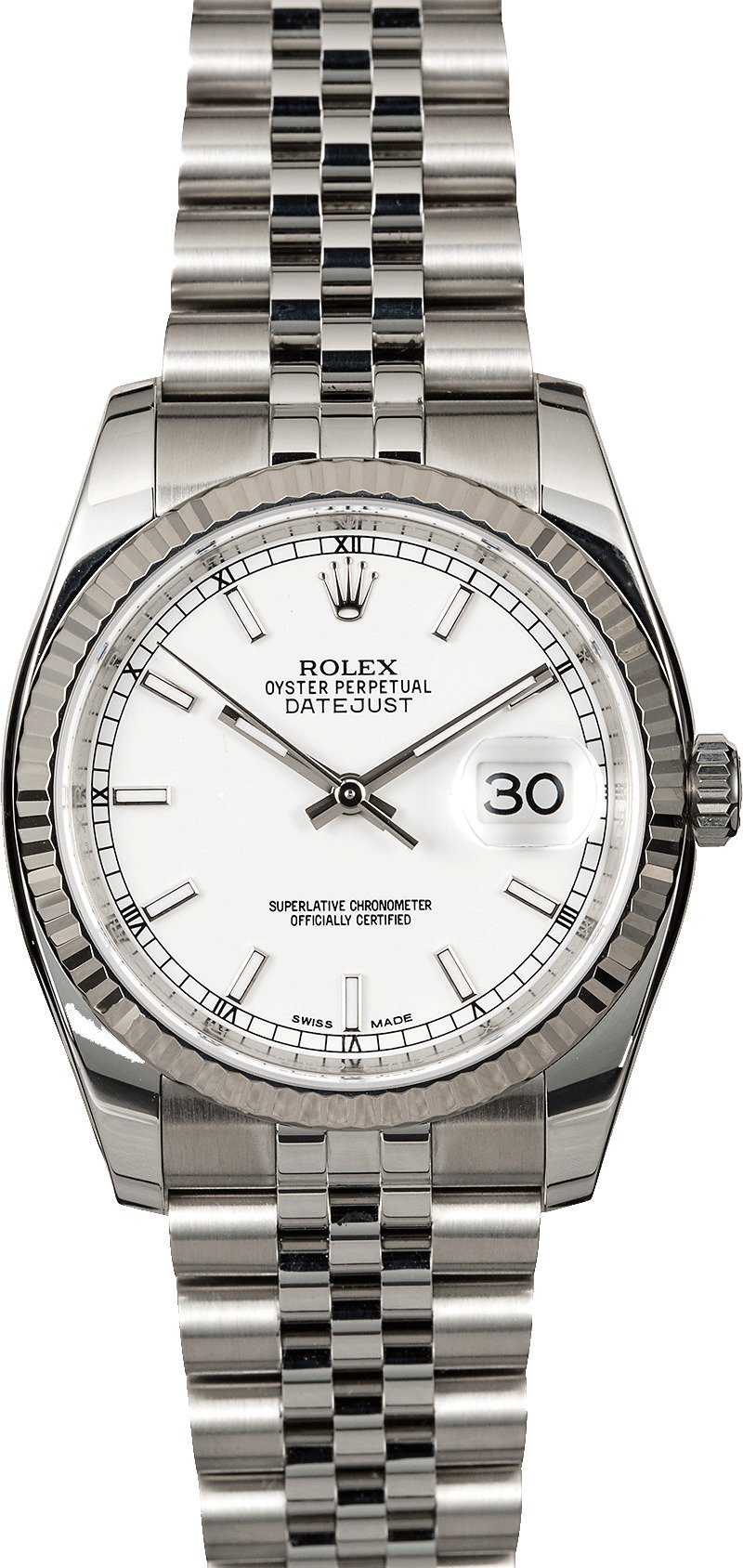 116234 white dial hotsell