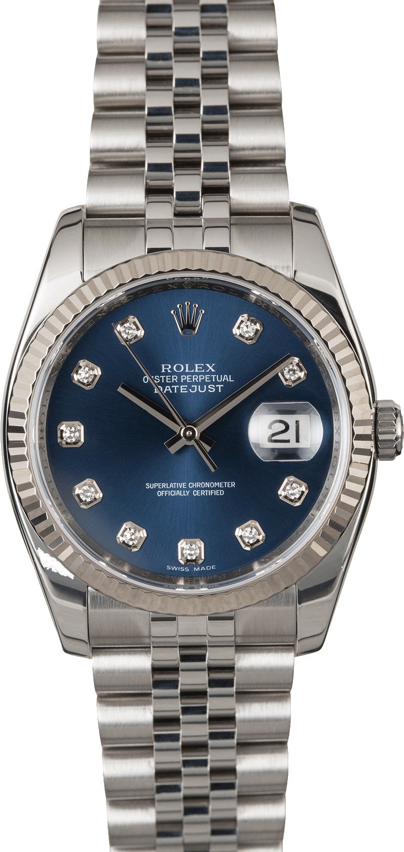 Rolex Datejust 116234 Blue Diamond Dial 