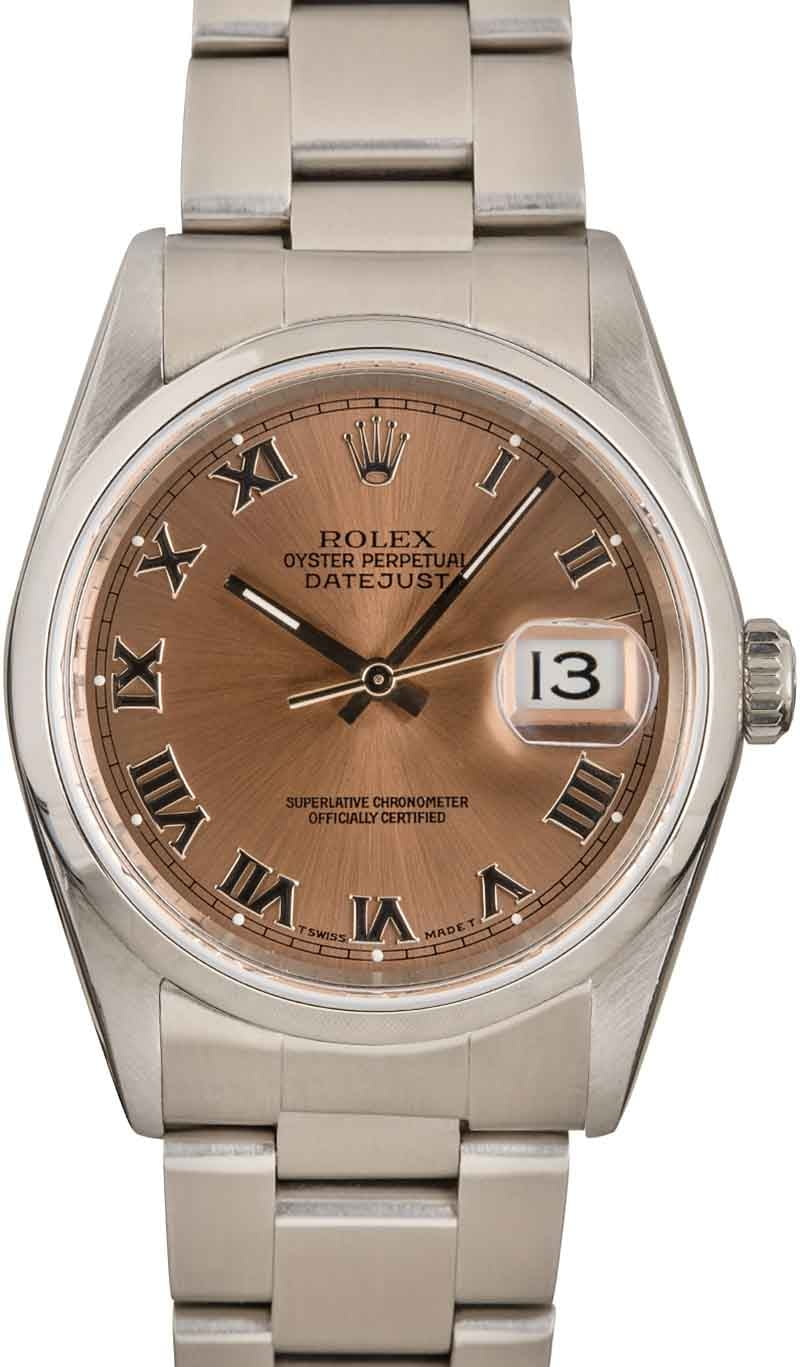 Buy Used Rolex Datejust 16200 Bob s Watches Sku 154102