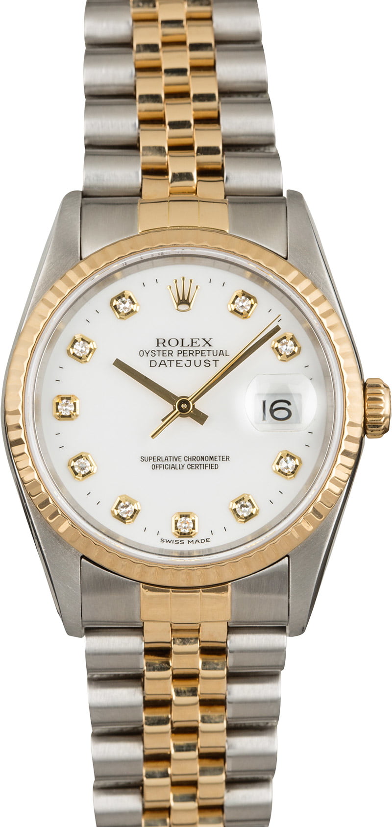 Rolex Datejust 16233 Diamond Hour Markers