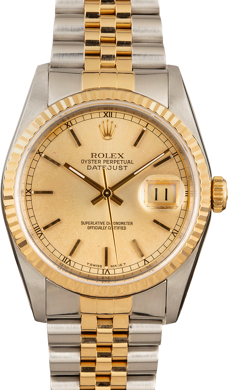 rolex datejust 16233 gold