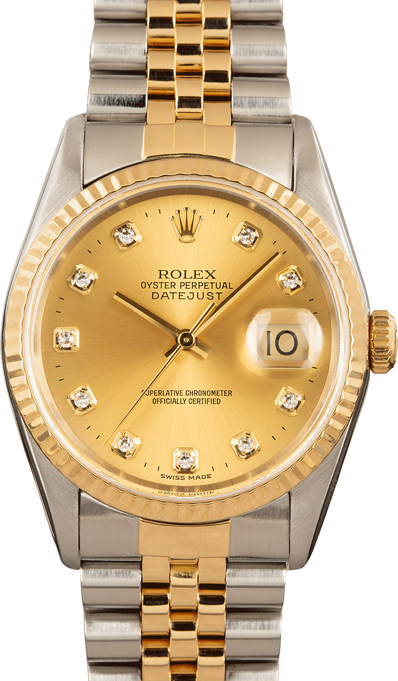 Rolex datejust hotsell 16233 diamond dial