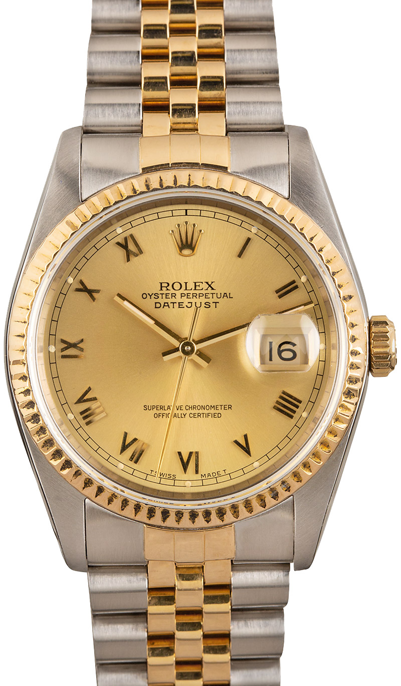 Rolex Two tone DateJust 16233 Mens