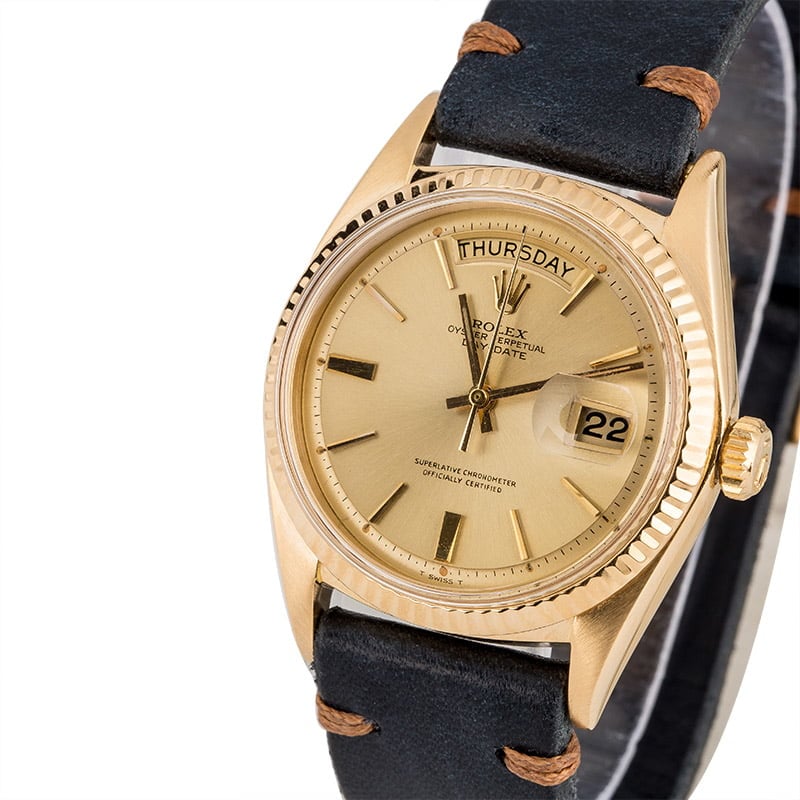 rolex-day-date-presidential-1803-leather-bob-s-watches-item-122093