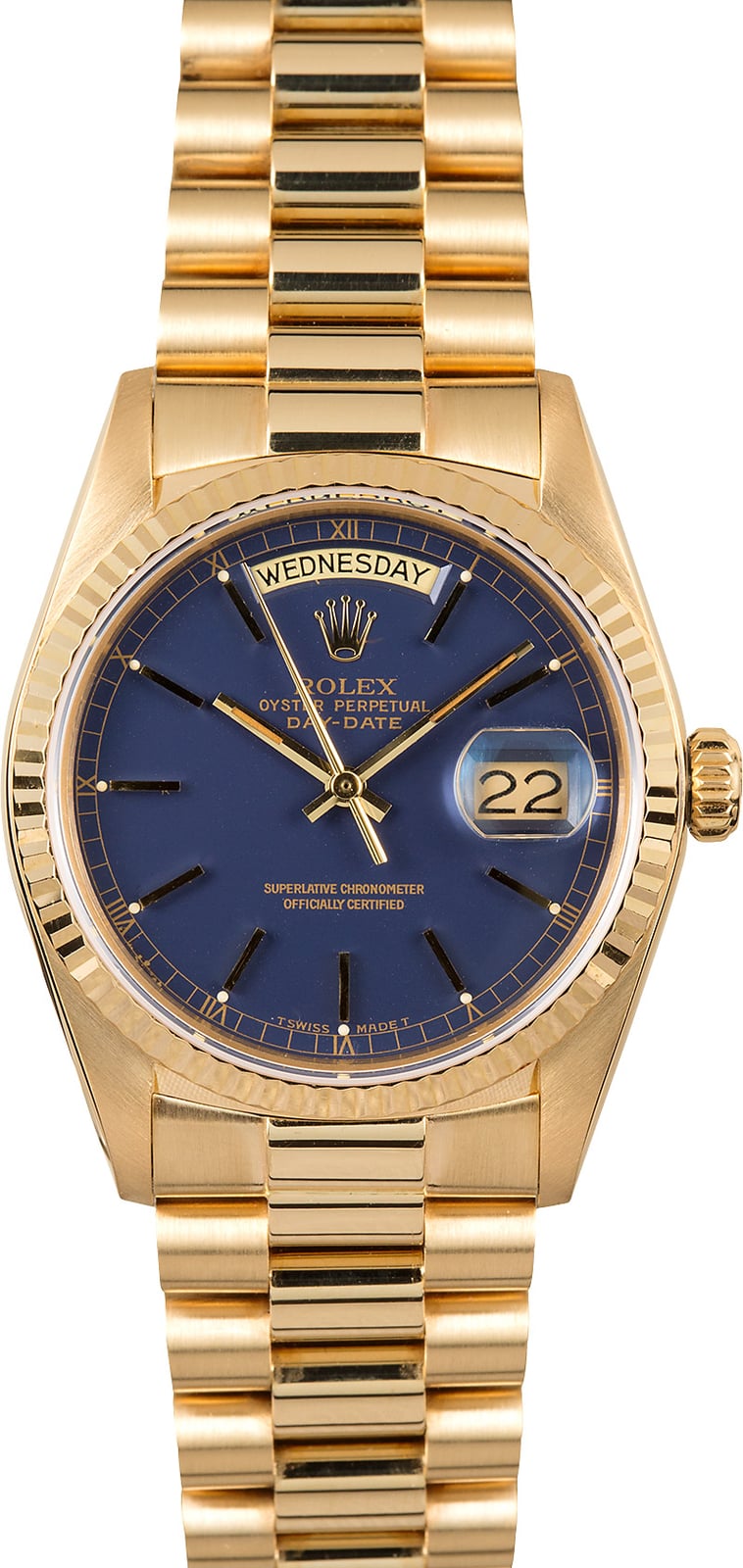 rolex day date blue dial price