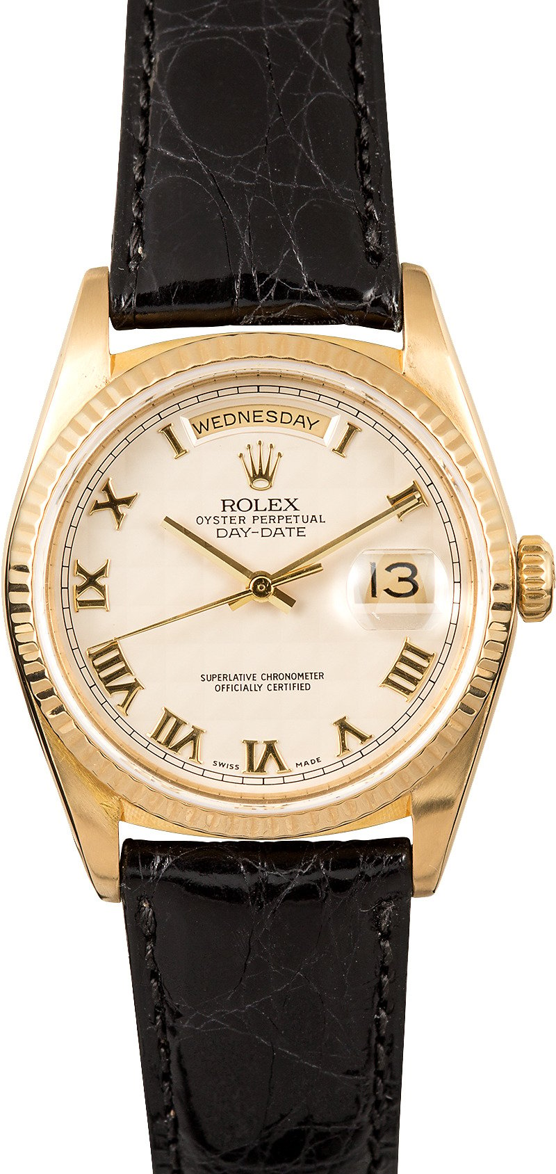rolex day date 36 leather strap