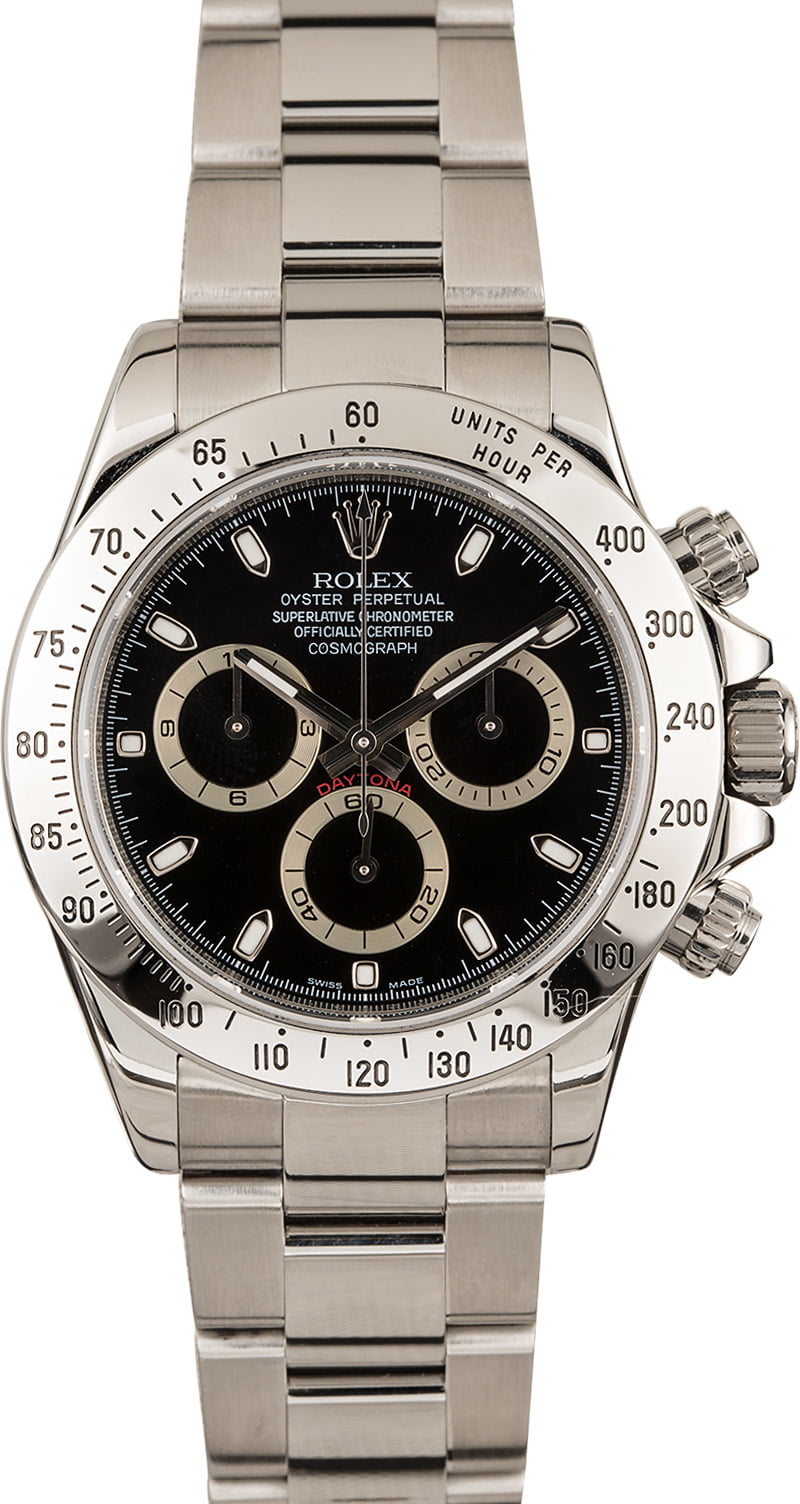 Buy Used Rolex Daytona 116520BKSO | Bob's Watches - Sku: 126514