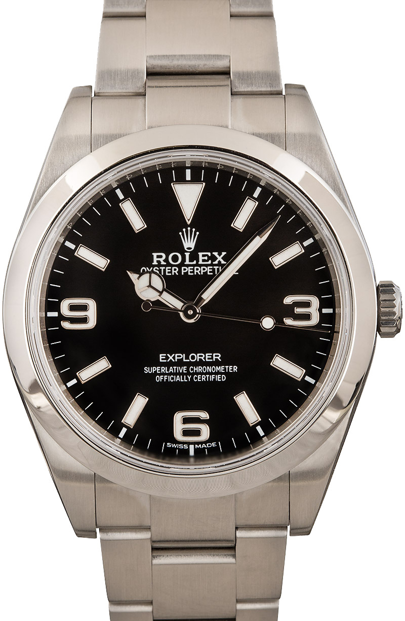 used rolex explorer 39mm