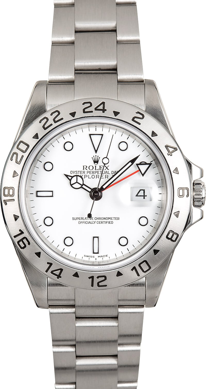 rolex explorer 2 bianco