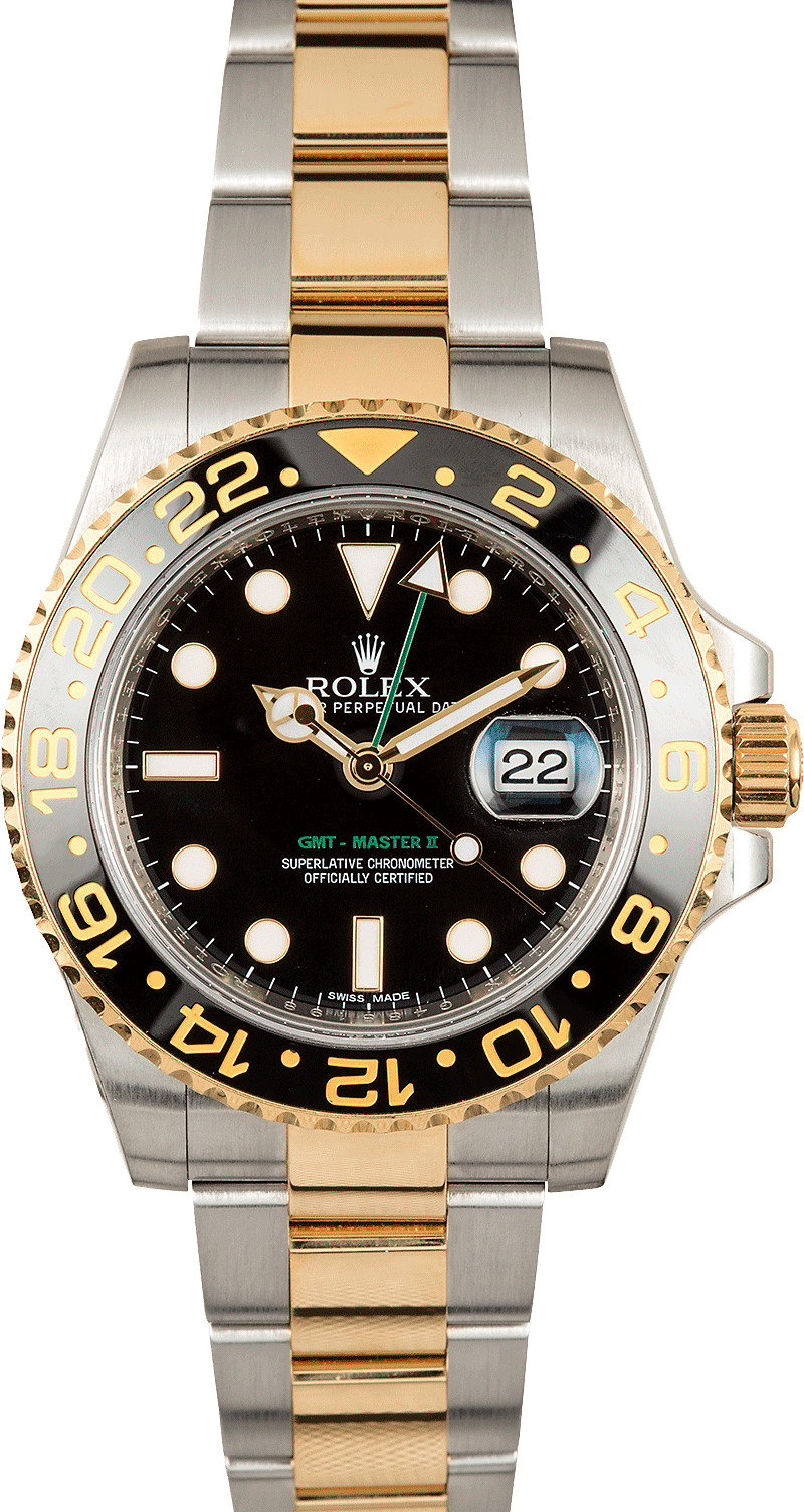 Rolex GMT Master 2 Steel and Gold 