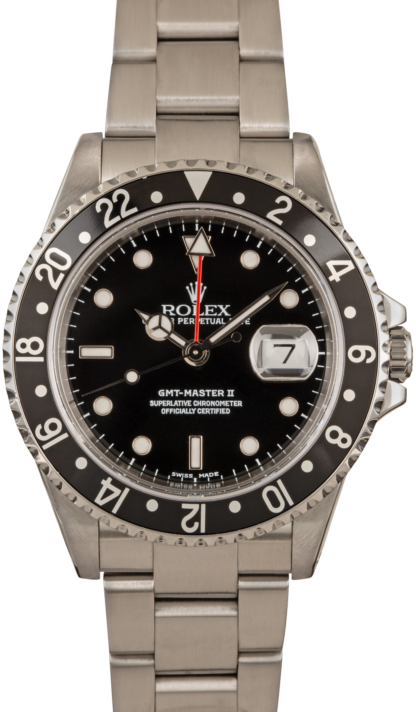 what is the red hand on a rolex watch