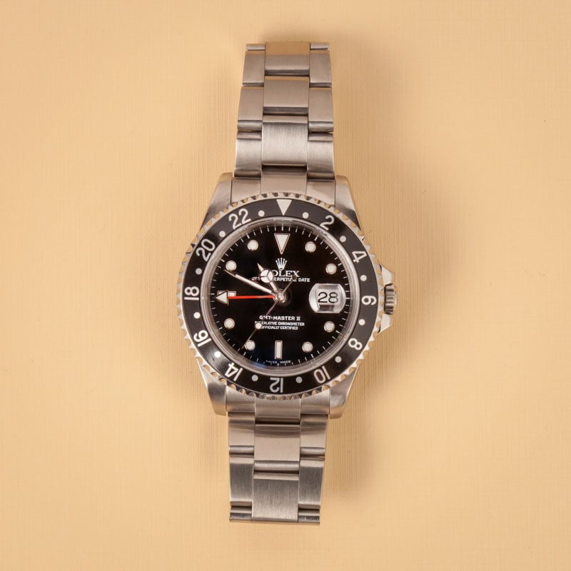 Buy Used Rolex GMT-Master II 16710 | Bob's Watches - Sku: 151607 T