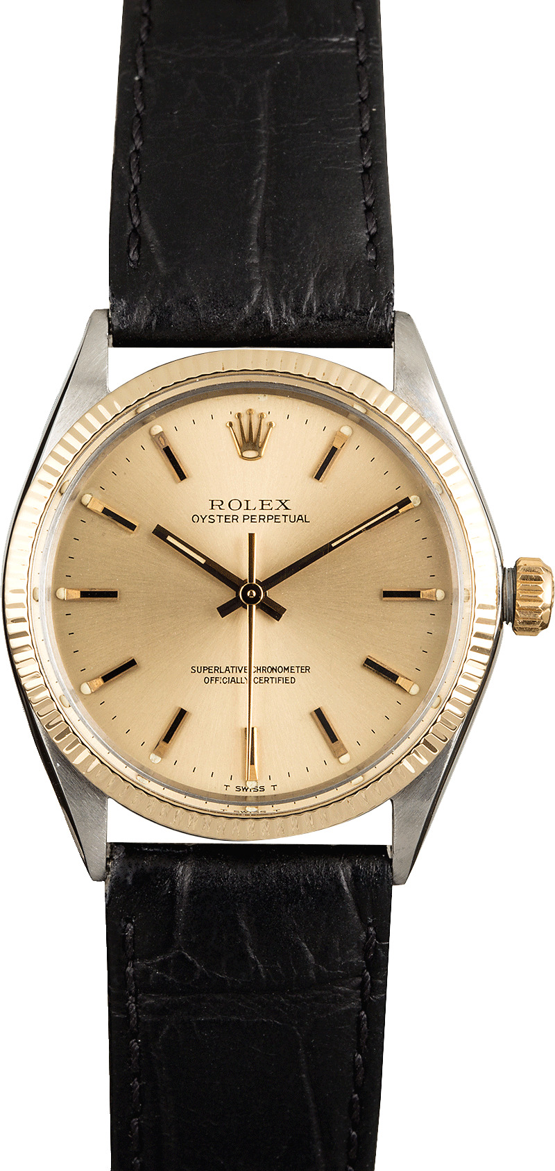 rolex oyster perpetual 2 tone