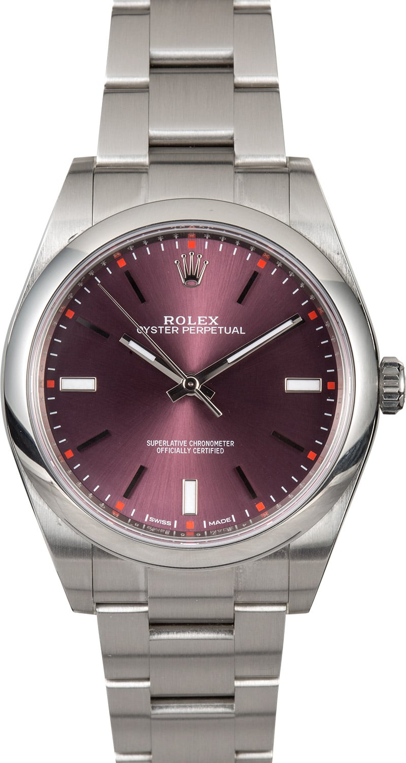 rolex oyster perpetual red grape review