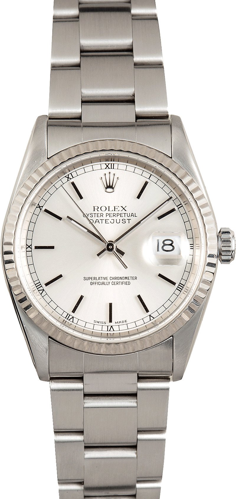 rolex oyster perpetual 18k white gold