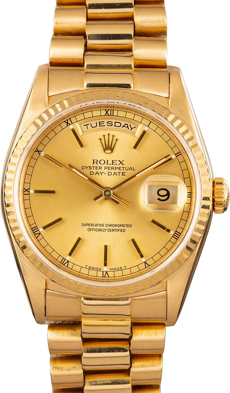pre owned rolex presidential mens