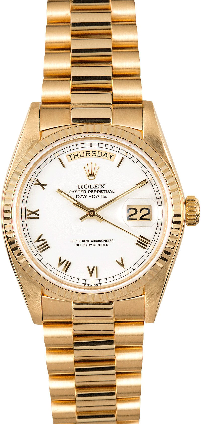 rolex oyster perpetual day date roman numerals