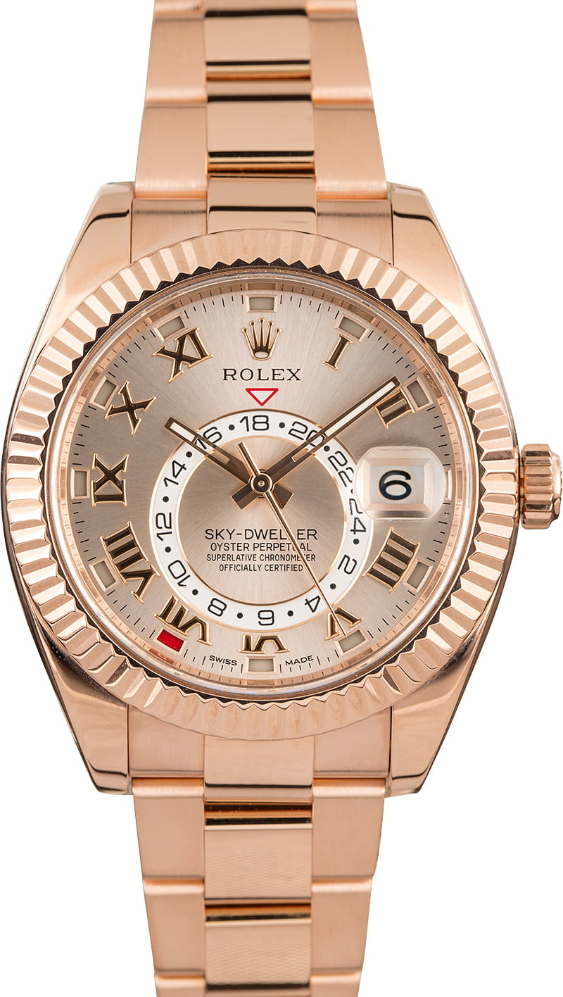 used rolex sky dweller rose gold