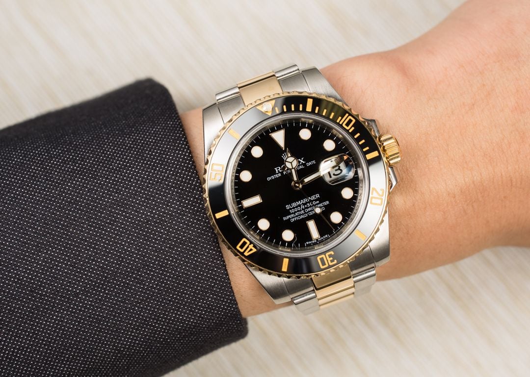 rolex submariner two tone ceramic