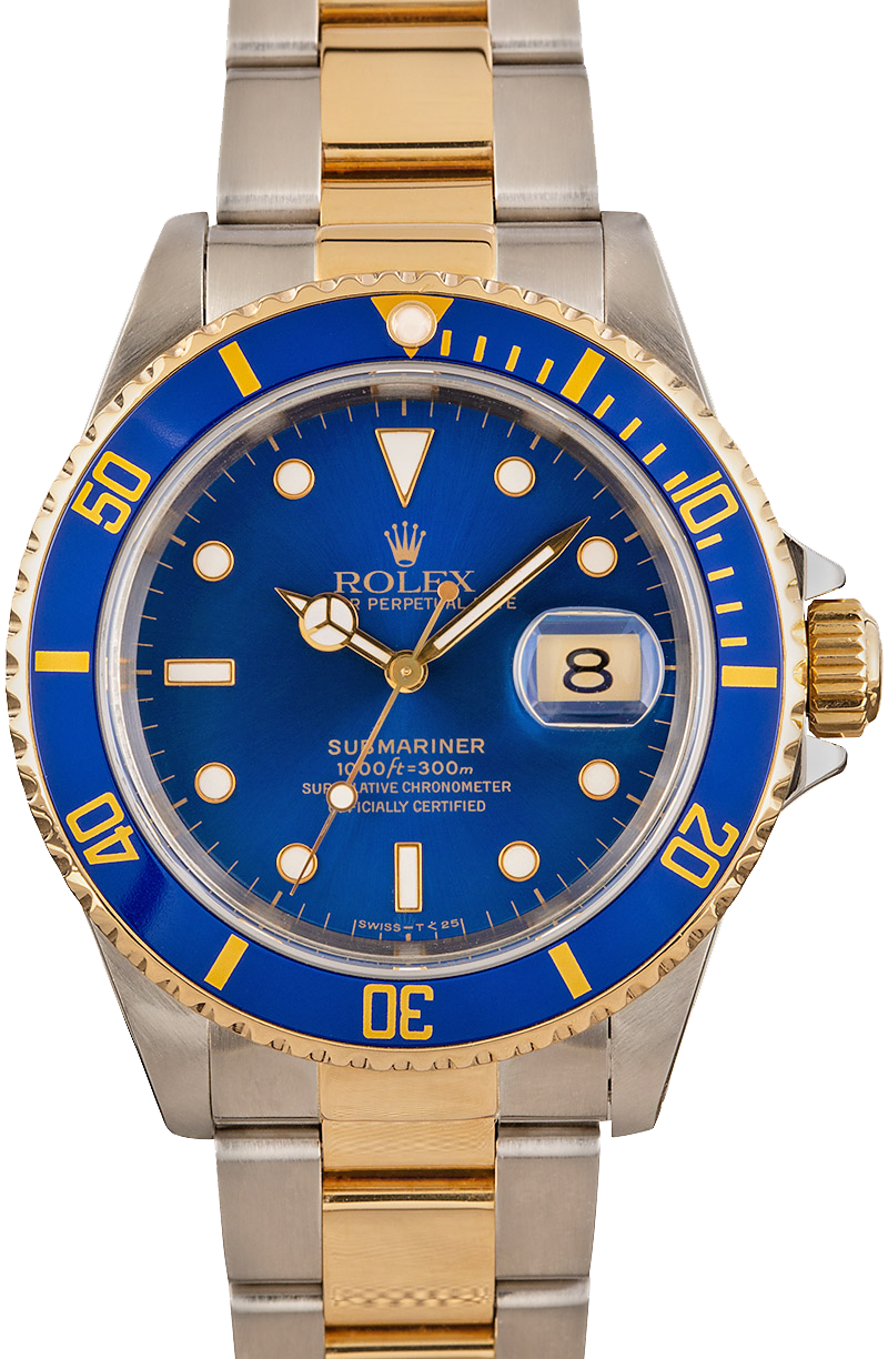 2005 rolex submariner two tone