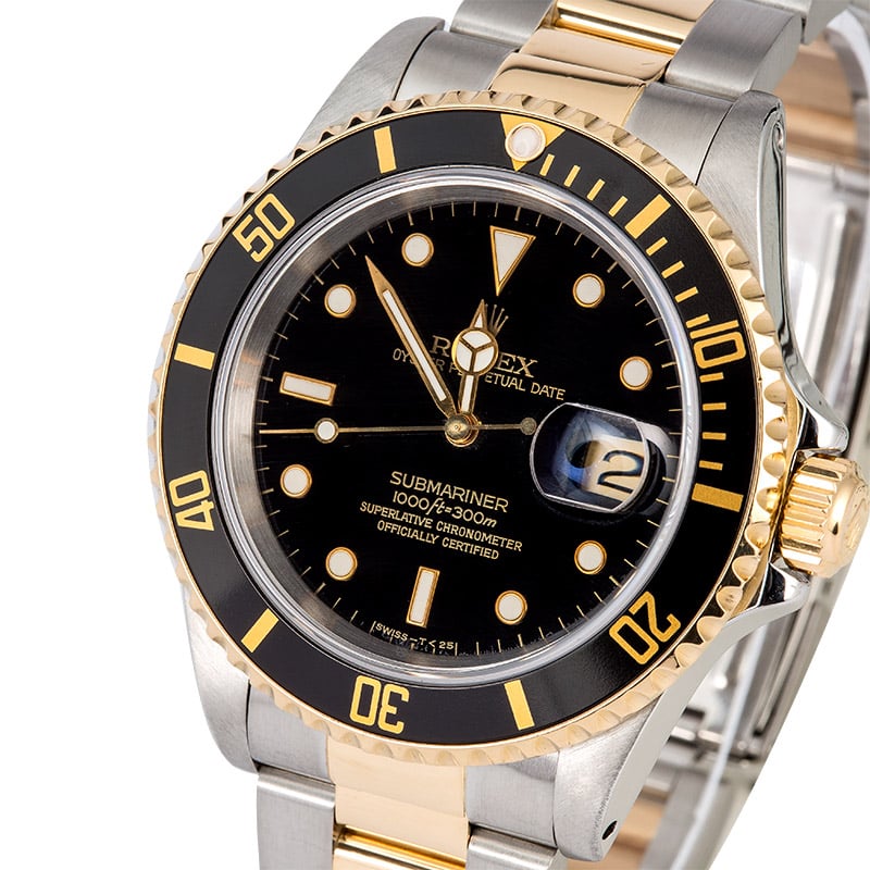 Rolex Submariner Two-Tone 16613 Black Watch