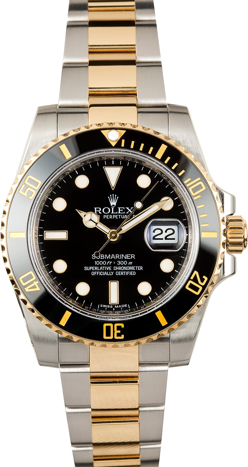 Rolex Submariner 116613 Black Cerachrom Bezel