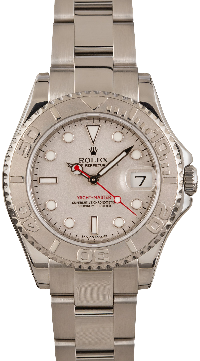 rolex yacht master red second hand