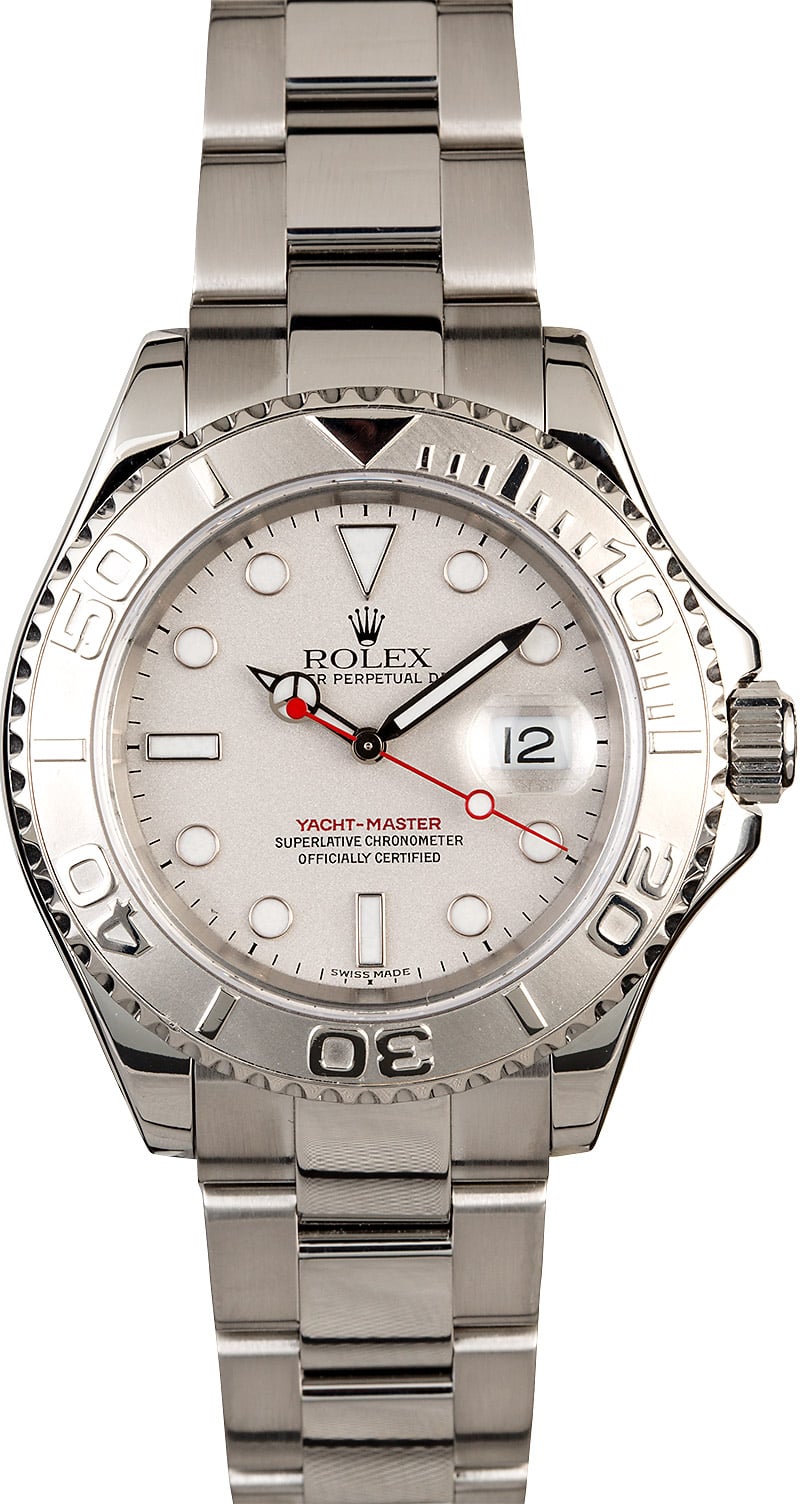 Rolex Yachtmaster Stainless Steel and Platinum 16622