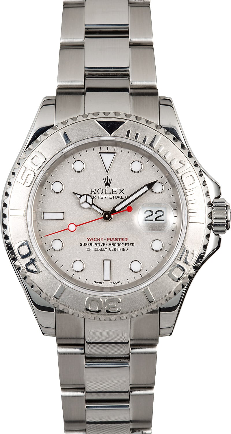 Rolex Yachtmaster Stainless Steel and Platinum 16622