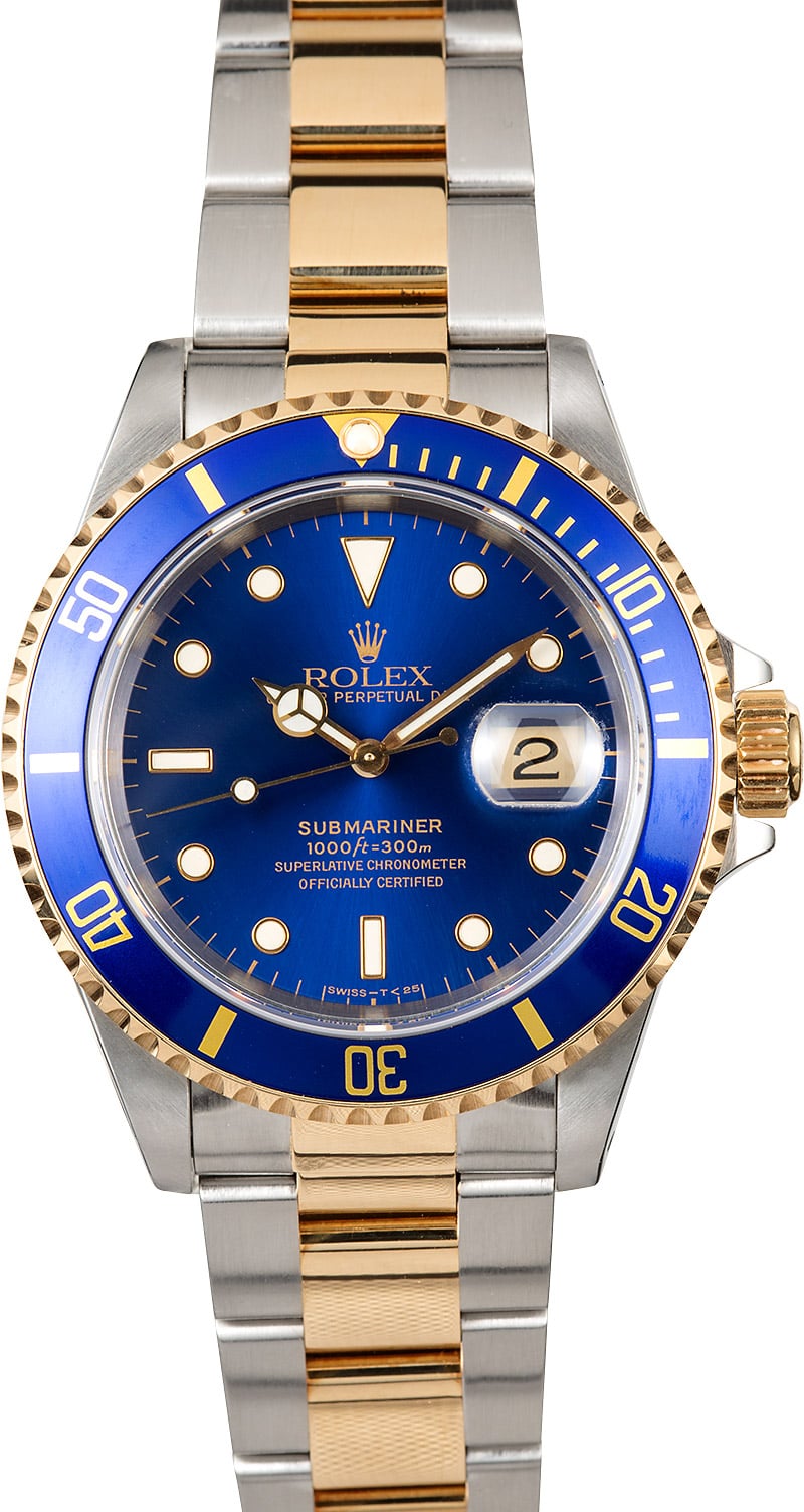 rolex submarine blue