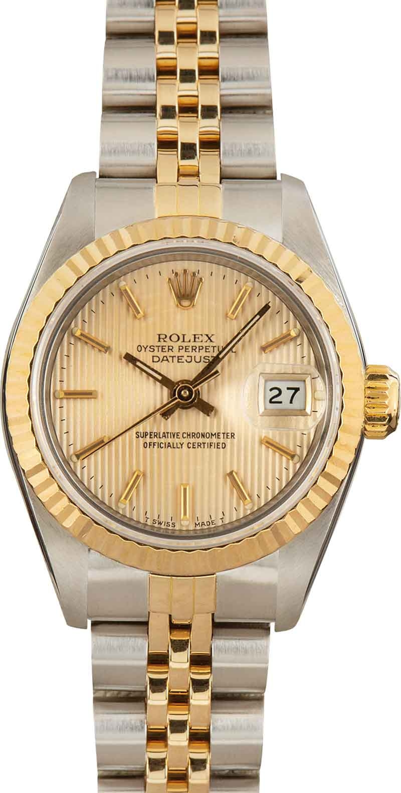 Buy Used Rolex Datejust 69173 Bob s Watches Sku 162980