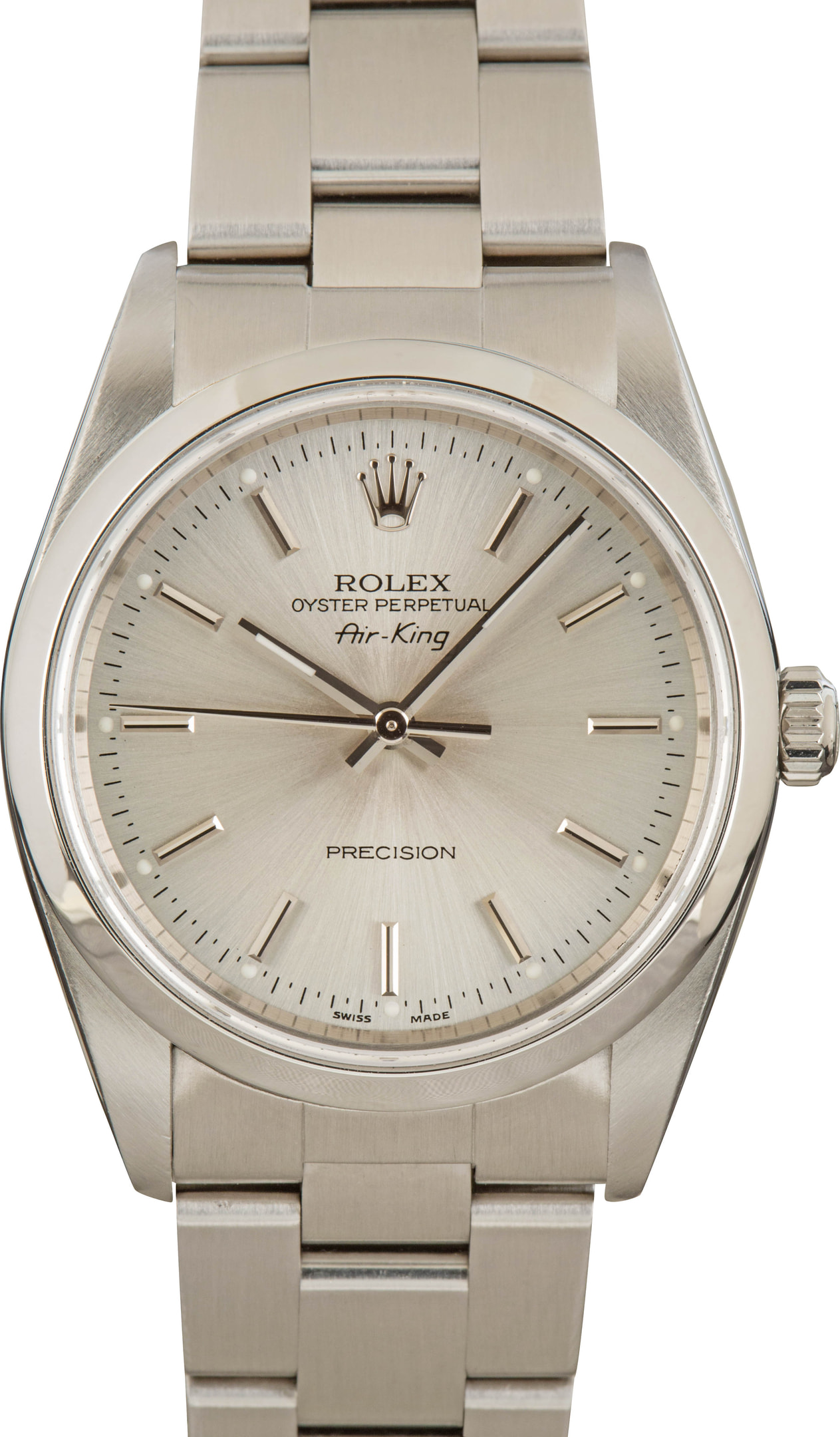 Rolex Air-King Silver - BobsWatches.com