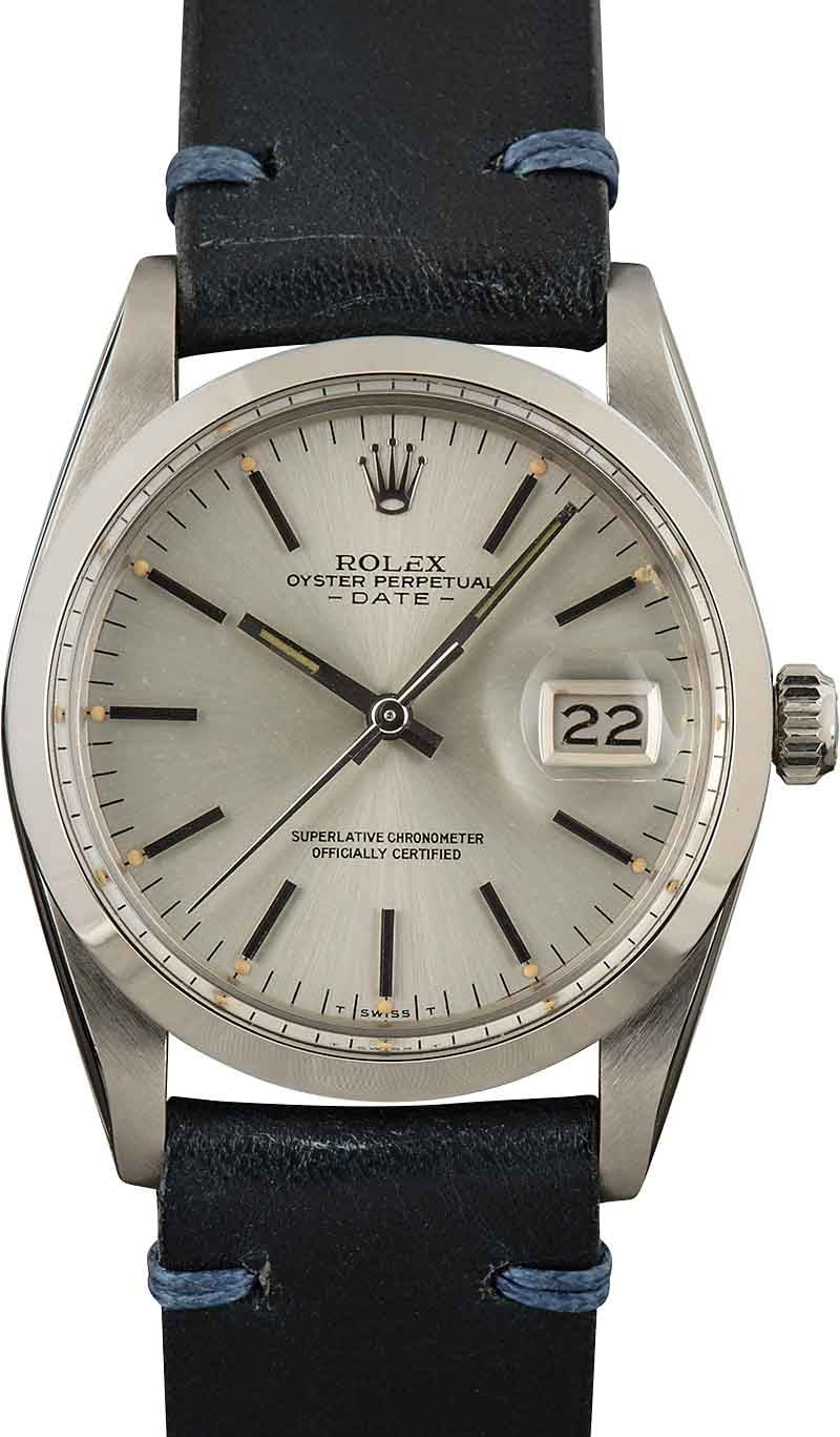 Rolex Date 15000 Silver Dial