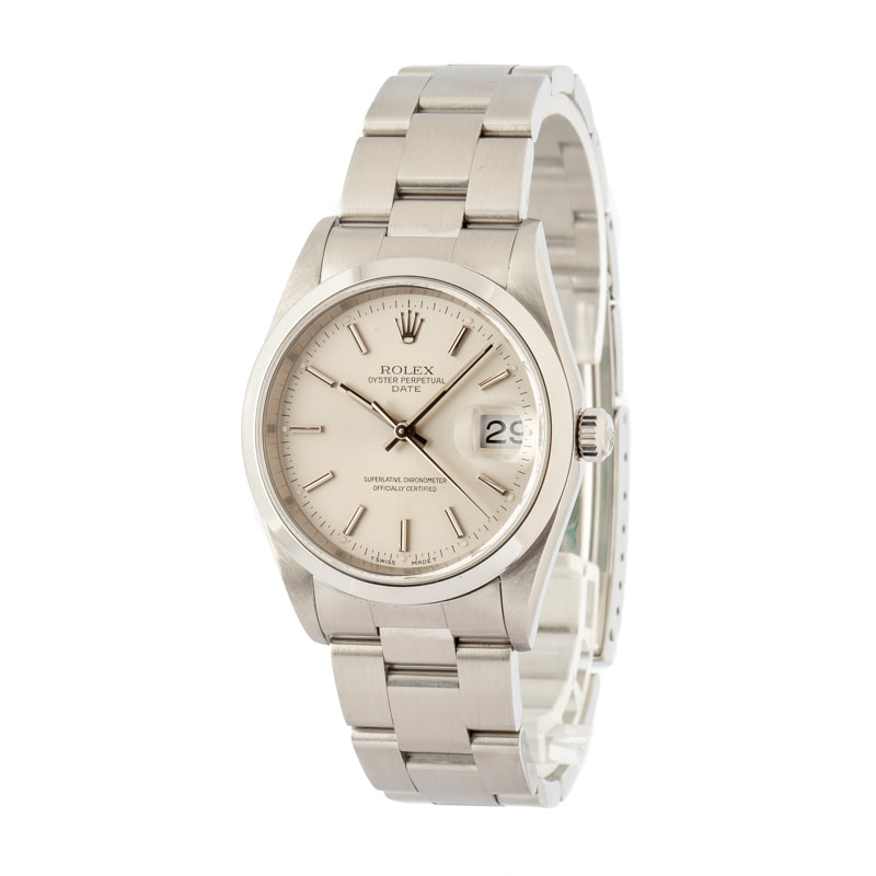 Rolex Date 15200 Silver Dial