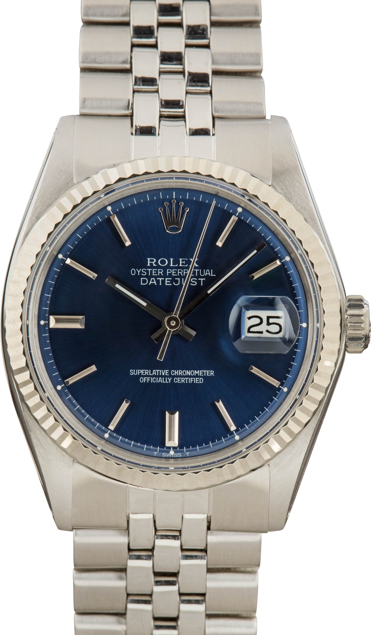 Buy Used Rolex Datejust 1601 Bob s Watches Sku 166486