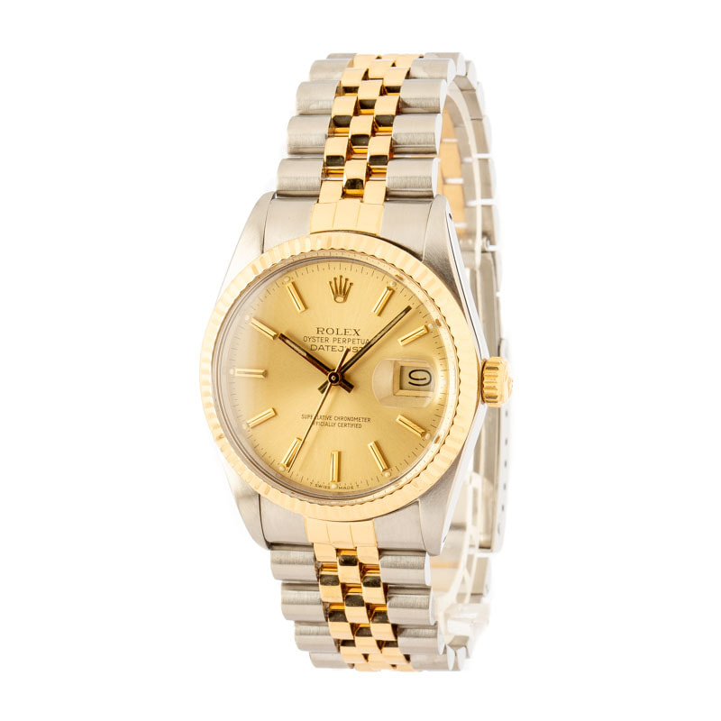 Used Rolex Datejust 16013 Champagne