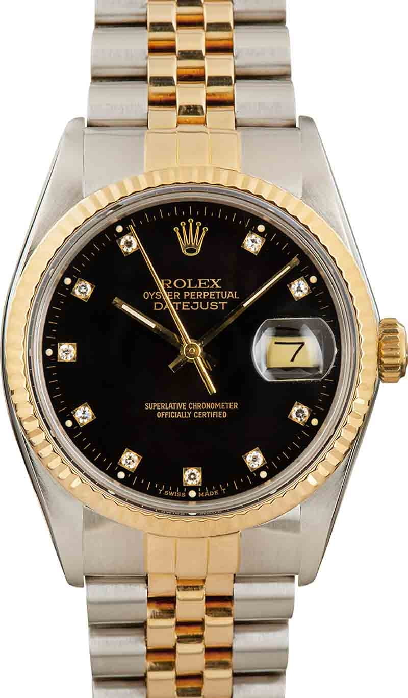 Buy Used Rolex Datejust 16013 Bob s Watches Sku 155806