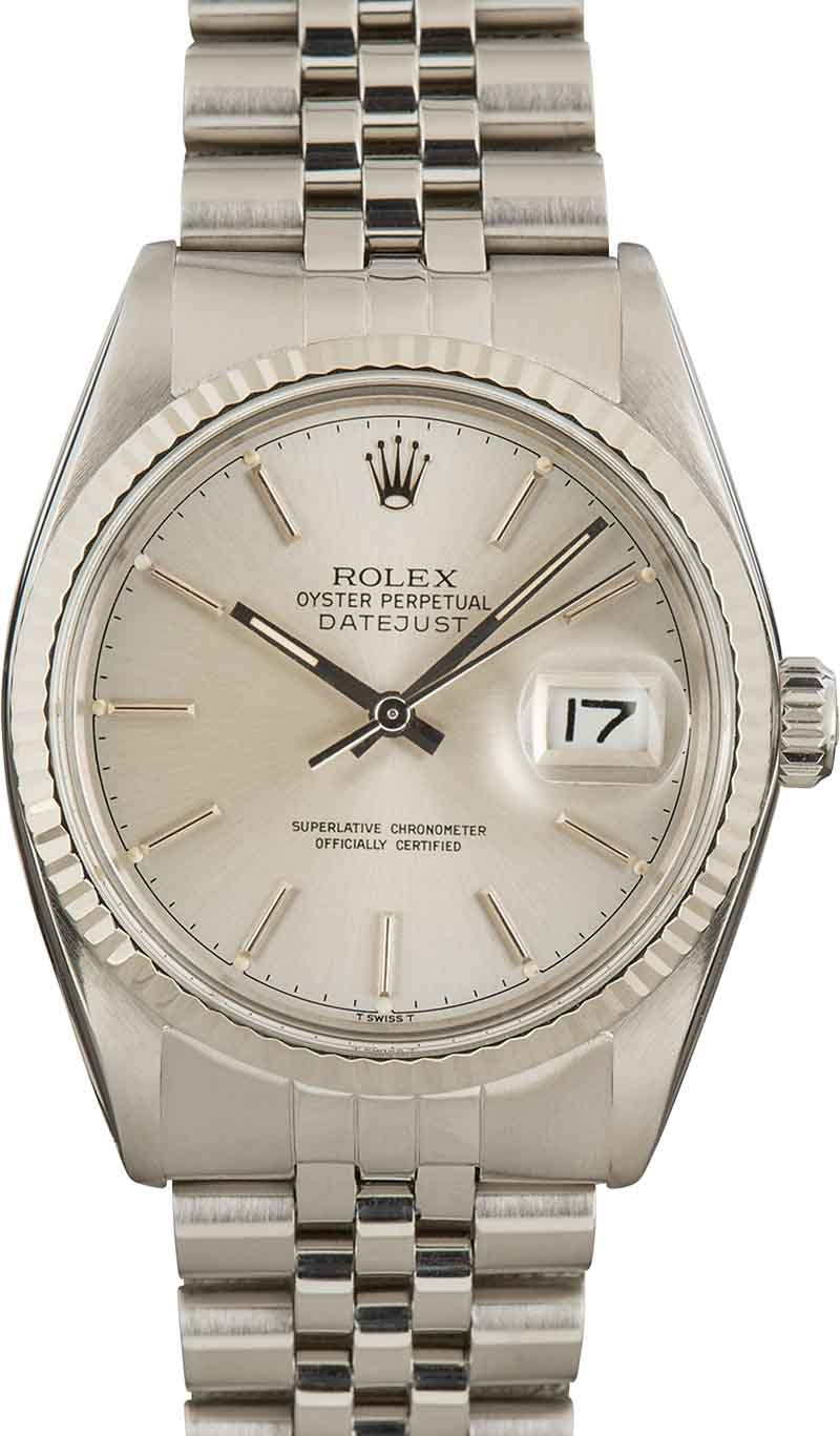 Rolex Datejust 16014 Silver Dial