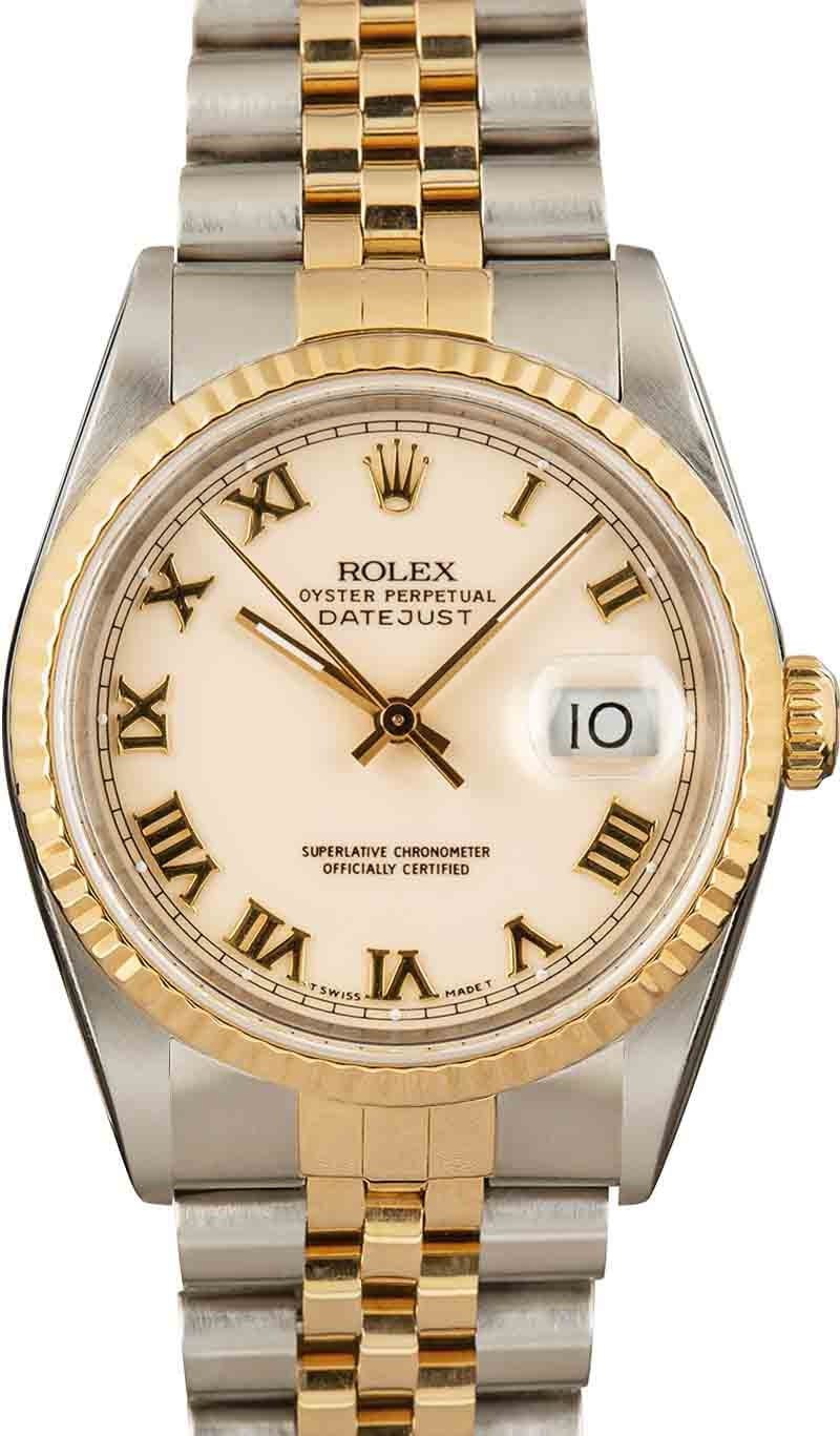 Buy Used Rolex Datejust 16233 Bob s Watches Sku 160004