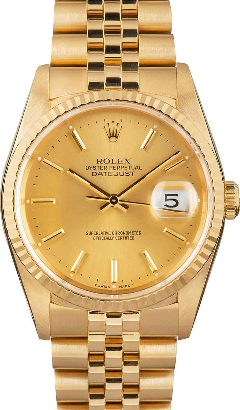 Buy Used Rolex Datejust 16238 Bob s Watches Sku 158927