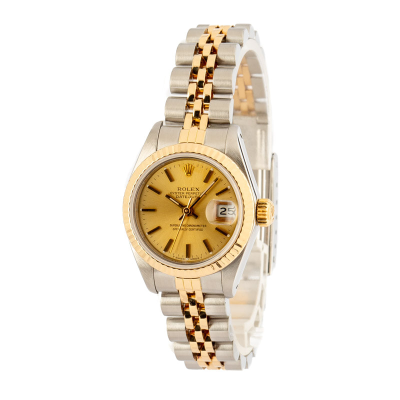 Datejust Ladies Rolex 69173 Champagne Dial