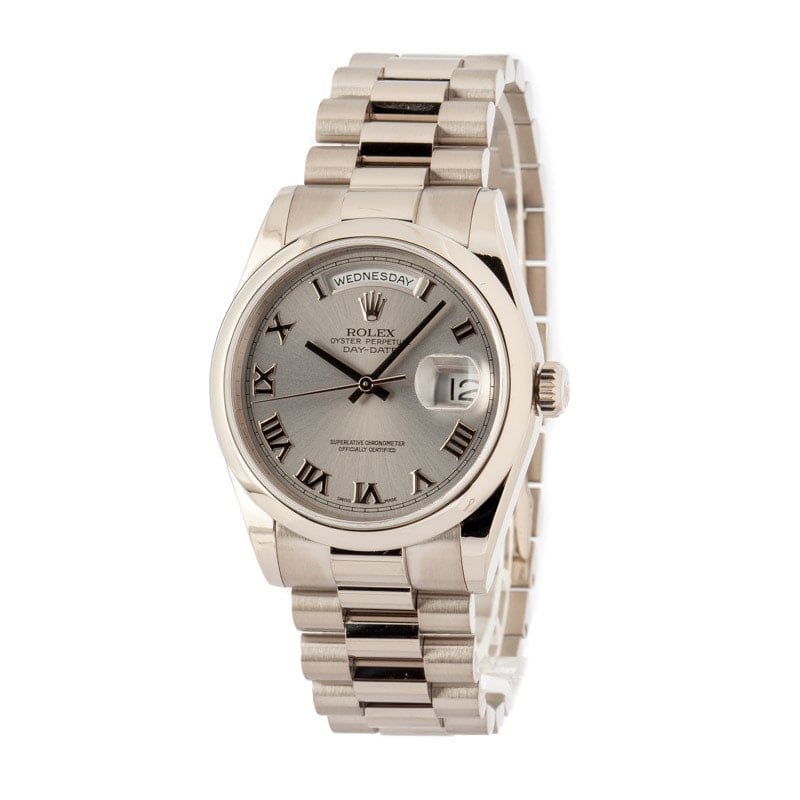 Rolex Day-Date 118209 18k White Gold